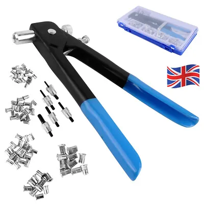 Threaded Rivet Nut Insert Tool Rivnut Nutsert M3-M8 Kit Threaded Nut Riveter Gun • £10.99