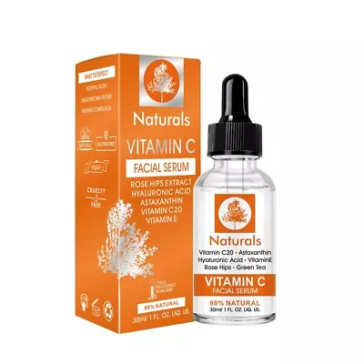 $15.95 • Buy ✅20% Vitamin C Anti Age Serum + 100% Hyaluronic Acid+Rose Hips Extra FREE 📮💯❤️