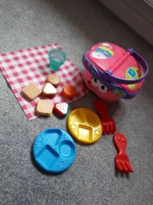 LEAP FROG Picnic Basket Educational - Musical - Teaches Colors Shapes And More • £15