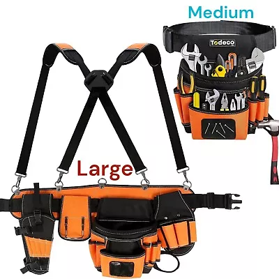 Tool Belt With Padded Suspenders Carpenter's Suspension Framers Rig • $24.98