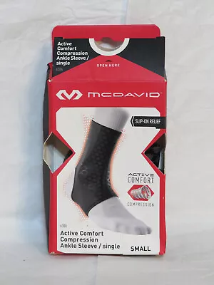 Mcdavid Active Comfort Compression Ankle Sleeve Sm Small 6306 Gray Black New Nib • $8.99