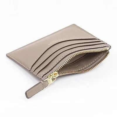 Marc Jacobs ‘THE SLIM 84’ Zip Card Holder In Cement Grey • £59.99