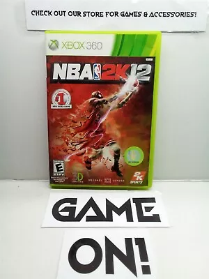 NBA 2K12 (Microsoft Xbox 360 2011) Complete Tested Working Free Ship • $9.95