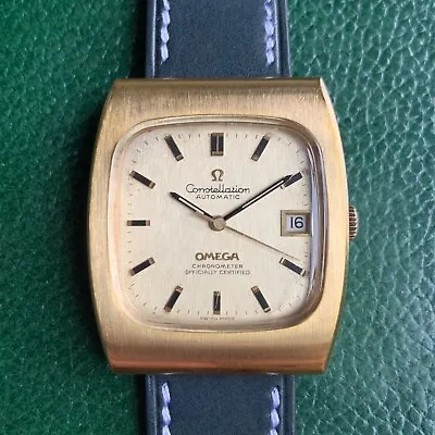 $699 • Buy Vintage Omega Constellation Chronometer Automatic Ref. 168.0058 Date Gold Tone