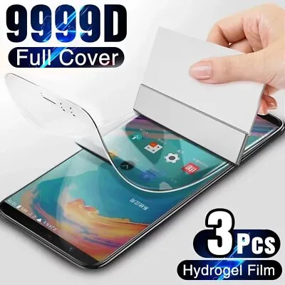 3x Samsung S24 S23 S22 Ultra S21 S20 S10 Plus Note 20 Hydrogel Screen Protector • $3.88