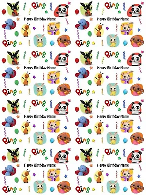 Bing Personalised Birthday Gift Wrapping Paper 3 Designs ADD NAME  • £4.19