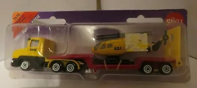 £15 • Buy SIKU Super 1610 SCANIA Ct14 Truck Low Loader With Trailer ADAC Helicopter Toy 