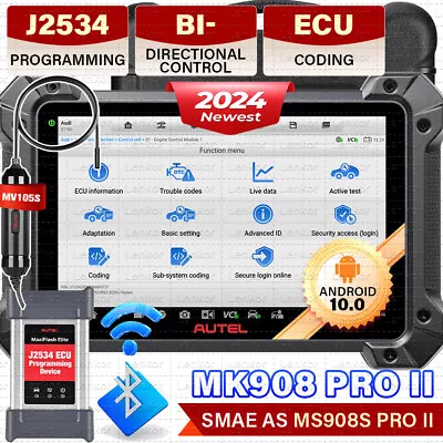 2024 Autel MaxiSys MK908P PRO II OBD2 Scanner J2534 Programming Diagnostic Tool • $1769