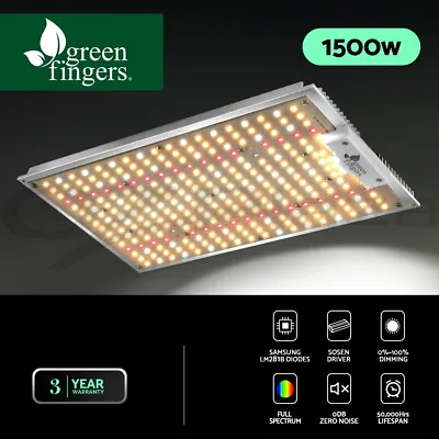 Greenfingers 1500W LED Grow Light Full Spectrum Indoor Veg Flower All Stage • $116.95