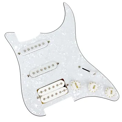  Guitar Prewired Loaded Pickguard HSS For Fender Stratocaster - Pearl • $40