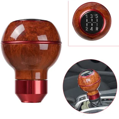 5 Speed Universal Car Automatic Wood Shift Knob Manual Gear Stick Shifter Lever • $15.87