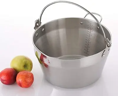 Jam Making Maslin Pan Stainless Steel Preserve Pot & Handle BucketCamping Pan ( • £147.84