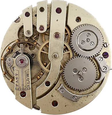 Antique 41.5mm Unsigned 15Jewel Mechanical Hunter PocketWatch Movement Lecoultre • $75