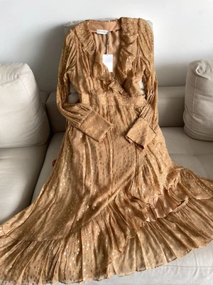 $350 • Buy Zimmermann Wrap Lurex Midi Dress 3 New