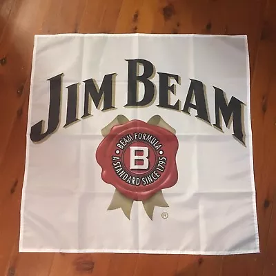 AUS SELLER 30 INCH X 30 INCH Jim Beam Bourbon Man Cave Idea Flag Bar Banner • $33.99