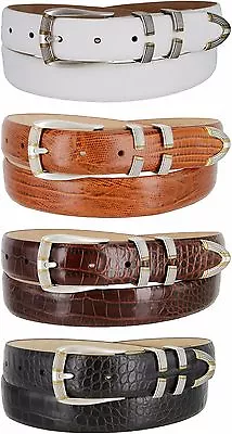 Menlo - Mens Genuine Leather Italian Calfskin Dress Belt 1-1/8  Wide • $36.95