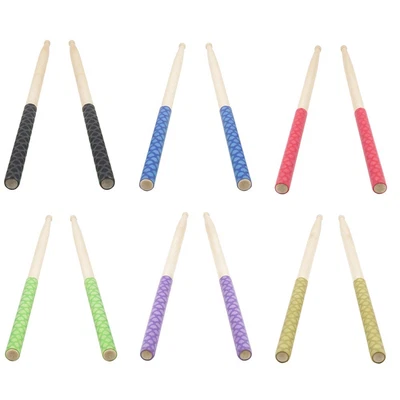 $12.36 • Buy Grip For 7A 5A 5B 7B/Drumsticks1 Pair Drum Stick Grips /Anti-slip Absorb Sweat