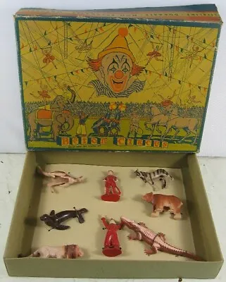 $100 • Buy Antique Bergen Toy Hackettstown, NJ Benton Plastic Toys Circus Animals