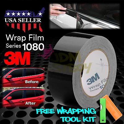 3M 2080 Black Vinyl Wrap Kit For Black Out Chrome Delete1 Window Trim Door Trim • $10.99