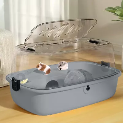 Plastic Hamster Gerbil House Small Animal Cage Box With Exercise Wheel Kettle • £16.95