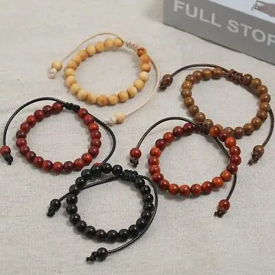 New Handmade Natural Wooden Sandalwood Bead Bracelets Friendship Bracelets • $13.99