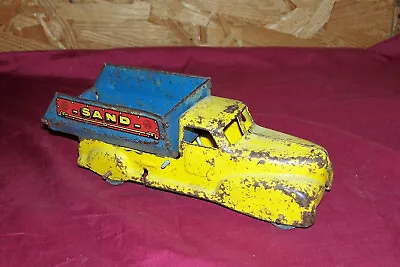 Old Mar Toys Sand Dump Truck Pressed Stamped Metal Vintage Construction Toy 30s • $49.95