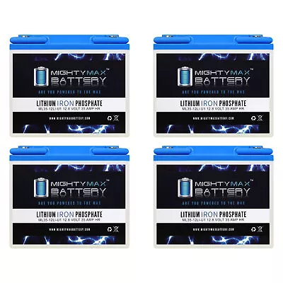 Mighty Max 12V 35AH U1 Lithium Replaces Everest Jennings Traveler Quest - 4 Pack • $639.95