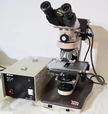 Nikon Labophot-2 Microscope With 5 Objectives Tube Mercury Lamp & Power Supply • $1999.99