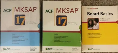 Complete Set ACP MKSAP 17 : Part A And Part B (sealed) With Board Basics  • $45