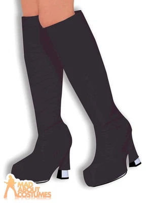 £5.25 • Buy Gogo Girl Go Go 60s 70s Hippie Hippy Shoe Fancy Dress Costume Boot Top Covers