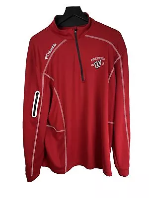 Columbia Golf  1/4 Zip Shirt - Washington Nationals 2019 MLB Large Xl Champions • $22