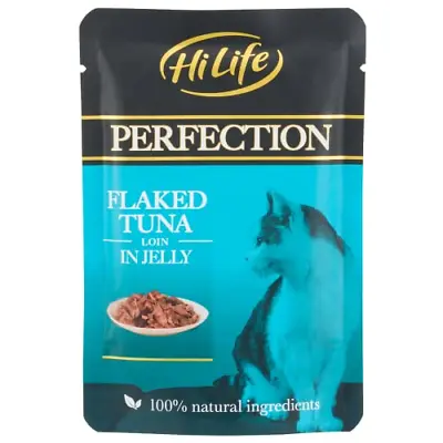 £15.80 • Buy HiLife Perfection - Wet Cat Food - Flaked Tuna Loin In Jelly - Natural Grain 18