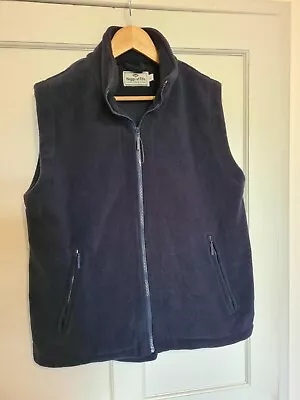 Hoggs Of Fife 'Rothesay' Navy Fleece Gilet. Size Large. Never Worn • £12.99