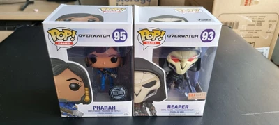 $6 • Buy Funko Pop Vinyl Overwatch Reaper (BoxLunch) & Pharah (Blizzard Exclusive) #93+95