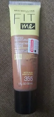 Maybelline New York FIT Me Tinted Moisturizer With Aloe - 355 - 1 Fl. Oz. / 30mL • $6