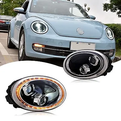 LED Sequential Headlights For Volkswagen VW Beetle 2013-2019 Front Lamps • $454.99