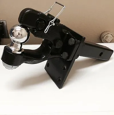 $89 • Buy 3 Ton PINTLE With 2 5/16   Ball + Adjustable Receiver BALL HITCH TOWING 