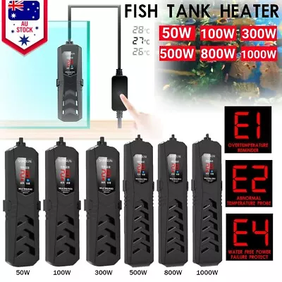 SUNSUN PTC Aquarium Submersible Heater Fish Tank Auto Thermostat 50W-1000W AU • $42.29