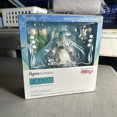 NEW Max Factory Figma Snow Miku 2015 Snow Bell Ver. EX024 Hatsune Miku Series 1 • $75