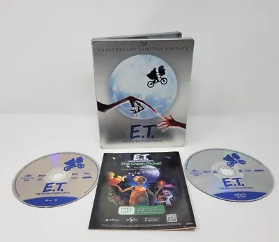 E.T. The Extra-Terrestrial Anniversary Limited Edition Steelbook (Blu-Ray + DVD) • $14.95