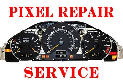 Mercedes C W202 W208 E W210 Instrument Cluster Lcd Display Pixel Repair Service • $124.95