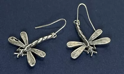 Vintage Dragonfly Sterling Silver Dangle Earrings Southwestern CDI Originals • $14.25