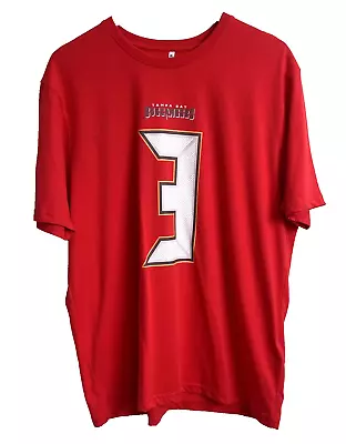 NFL T-Shirt - Tampa Bay Buccaneers - Number 3 Player Name Winston - Red Size XL • £7.99