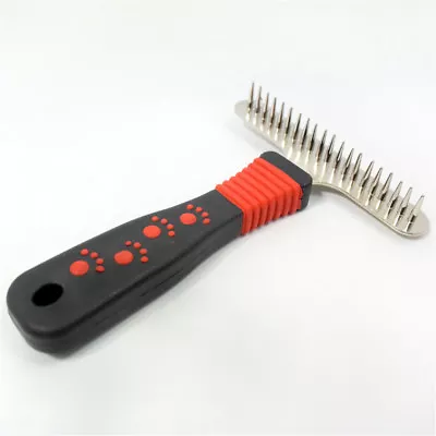 £4.58 • Buy Dog Puppy Cat Hair Shedding Grooming Undercoat Hair Brush Comb Rake Tool Metal