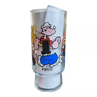 Popeye Bluto Swee Pea Olive Oyl 1978 Vintage Promo Glass King Productions • $9.99