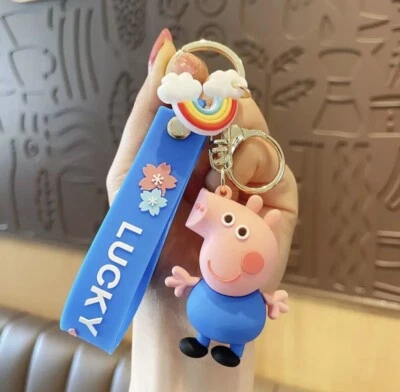 £5.29 • Buy George Peppa Pig Keychain Keyring Pendant Bag