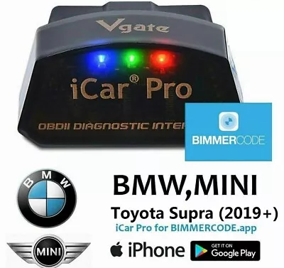 £19.19 • Buy Vgate ICar Pro Bluetooth 4.0 BIMMERCODE Coding For BMW IOS Andriod OBD2 ELM327