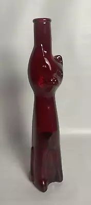 Red Cat Vase Mosel-Saar-Ruwer Riesling Wine Bottle • $60