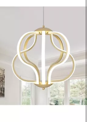 Modern Led ChandelierGold Hanging Pendant Lights For Dining Room Foyer Entry... • $100