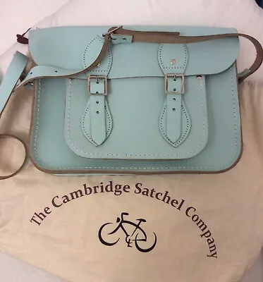 THE CAMBRIDGE SATCHEL COMPANY - Light Blue 11 Inch - BRAND NEW • £80